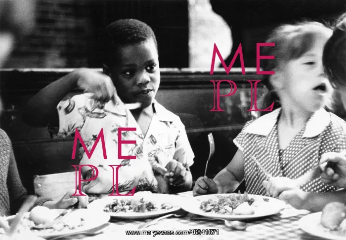 : School dinner at St John's School, Kilburn : School dinner at St John's School, Kilburn