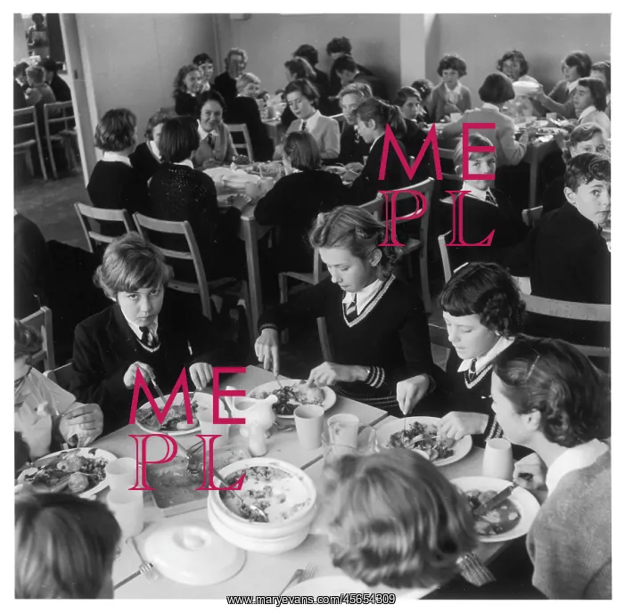 : SCHOOL DINNERS 1956 : SCHOOL DINNERS 1956