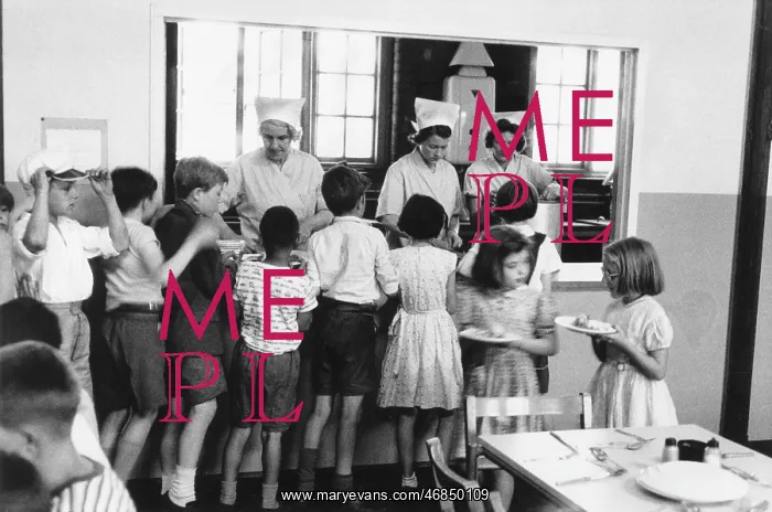 : SCHOOL DINNERS 1956 : SCHOOL DINNERS 1956