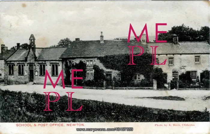 : School & Post Office, Newton-in-Bowland, Lancashire : School & Post Office, Newton-in-Bowland, Lancashire