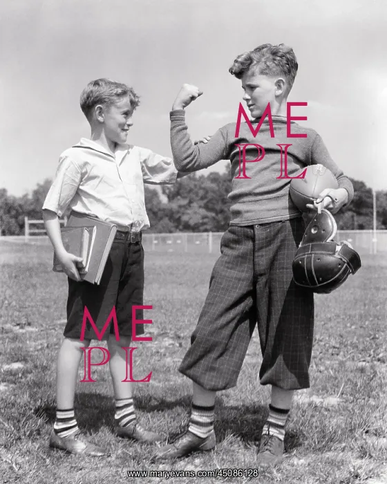 : Schoolboy Feeling Arm Bicep of his Older Brother : Schoolboy Feeling Arm Bicep of his Older Brother