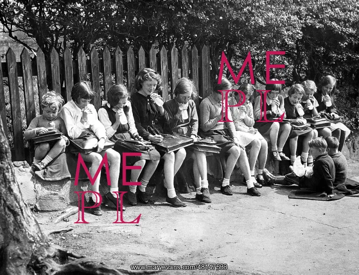 : Schoolchildren at recess, 1935 : Schoolchildren at recess, 1935