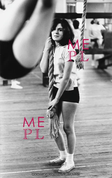 : Schoolgirls in the gym, Pinner, Middlesex : Schoolgirls in the gym, Pinner, Middlesex
