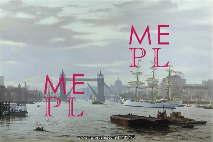 : Schoolship Danmark – arrival at the Pool of London : Schoolship Danmark – arrival at the Pool of London