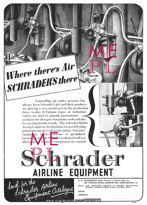 : Schrader Pneumatic Air Line Equipment : Schrader Pneumatic Air Line Equipment