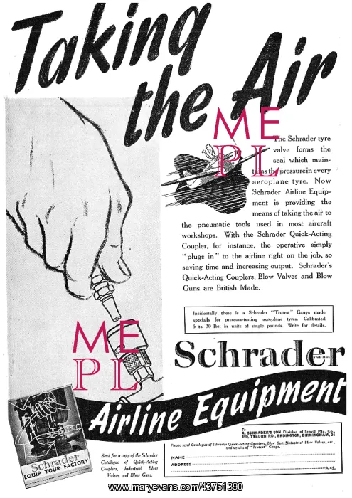 : Schrader Pneumatic Air Line Equipment : Schrader Pneumatic Air Line Equipment