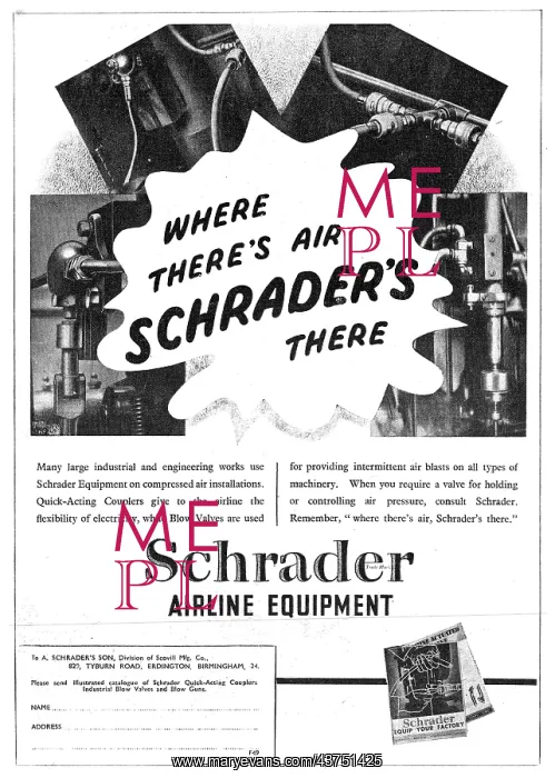 : Schrader Pneumatic Air Line Equipment : Schrader Pneumatic Air Line Equipment