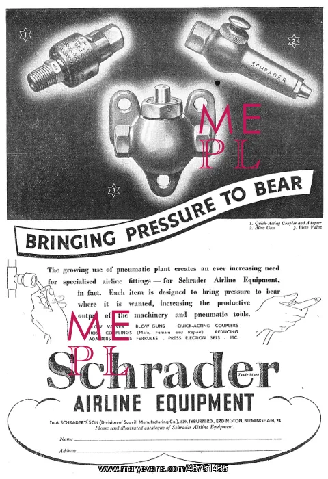 : Schrader Pneumatic Air Line Equipment : Schrader Pneumatic Air Line Equipment