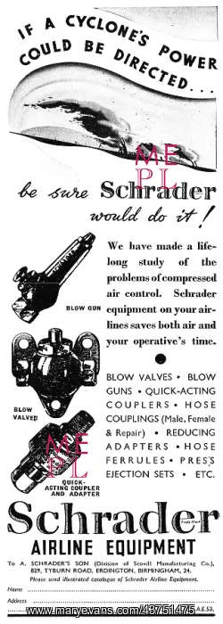 : Schrader Pneumatic Air Line Equipment : Schrader Pneumatic Air Line Equipment