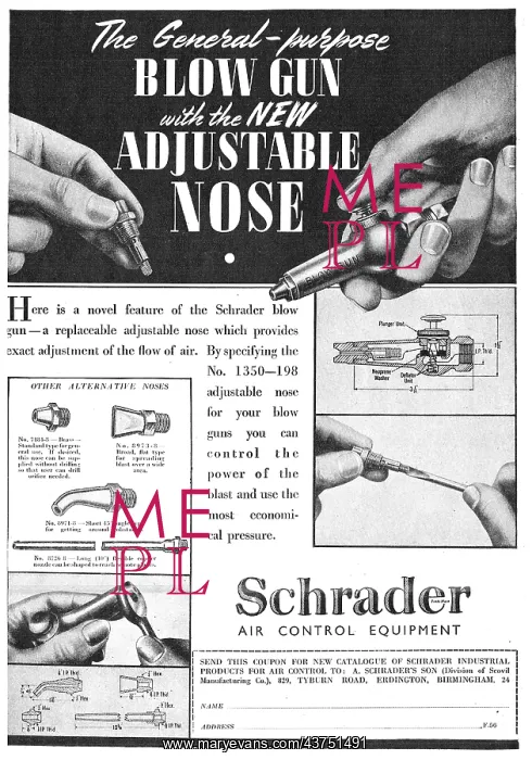: Schrader Pneumatic Air Line Equipment : Schrader Pneumatic Air Line Equipment