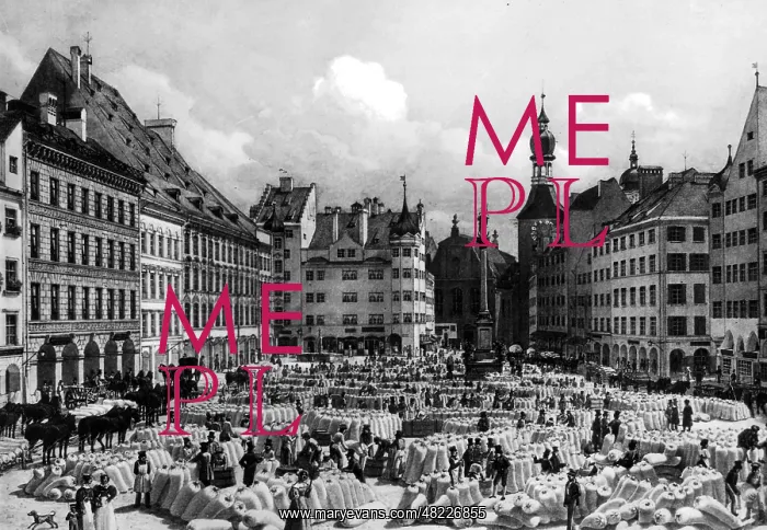 : The Schrannenplatz in Munich : The Schrannenplatz in Munich