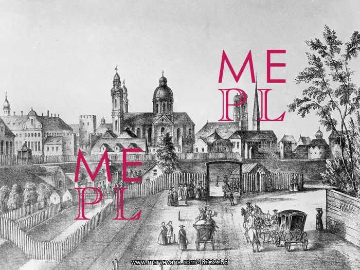 : Schwabinger Tor in Munich, Germany, 18th century : Schwabinger Tor in Munich, Germany, 18th century