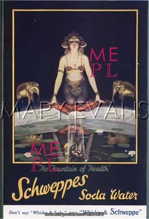 : Schweppe's Soda Water advertisement : Schweppe's Soda Water advertisement