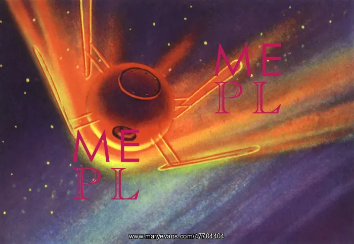  : Sci Fi - Round Satellite in Space