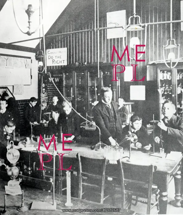 : Science classroom, South Wales coalfield : Science classroom, South Wales coalfield
