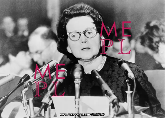 : Scientist Rachel Carson (1907-1964), appearing ? : Scientist Rachel Carson (1907-1964), appearing ?