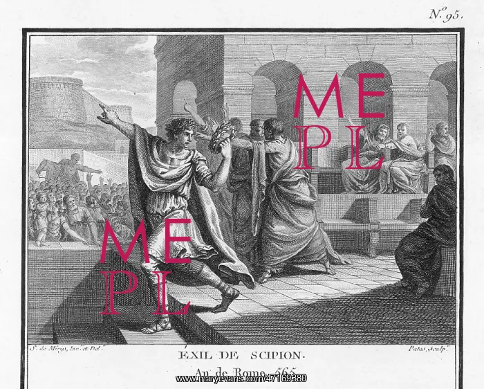 : Scipio Africanus retires from Rome : Scipio Africanus retires from Rome