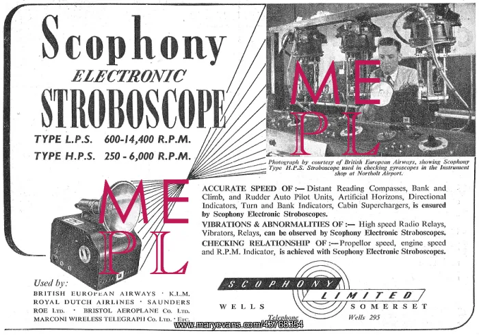 : Scophony Electronic Stroboscope 1948 : Scophony Electronic Stroboscope 1948