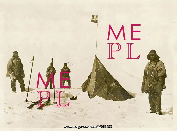 : SCOTT AT AMUNDSEN'S TENT : SCOTT AT AMUNDSEN'S TENT