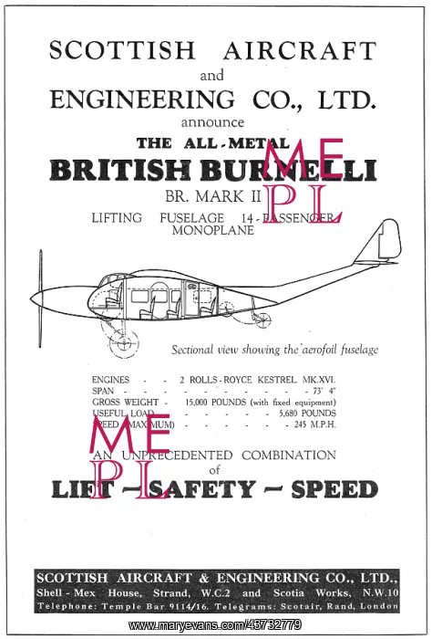 : Scottish Aircraft British Burnelli BR MkII : Scottish Aircraft British Burnelli BR MkII