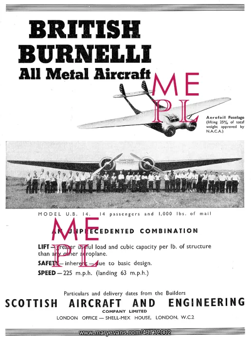 : Scottish Aircraft British Burnelli UB14 : Scottish Aircraft British Burnelli UB14