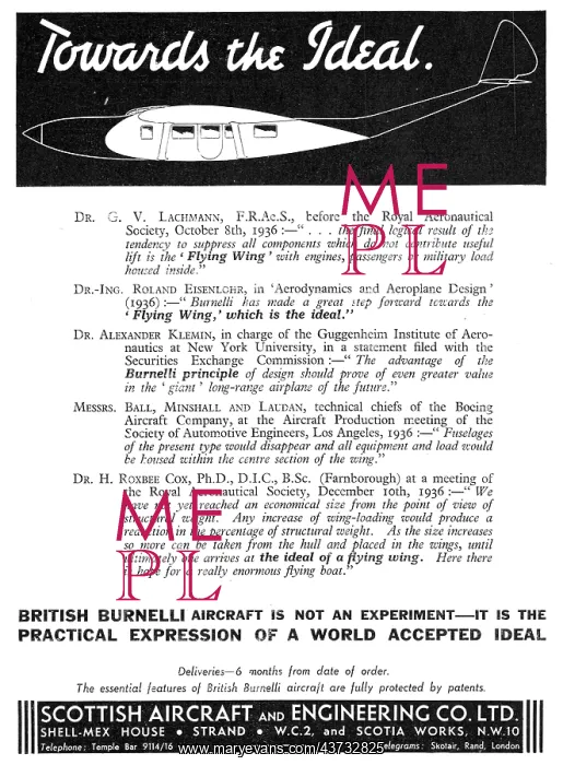 : Scottish Aircraft & Engineering Co Ltd - Burnelli Aircraft : Scottish Aircraft & Engineering Co Ltd - Burnelli Aircraft