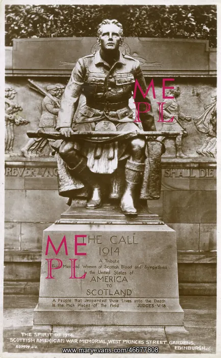 : Scottish American War Memorial, West Princes Street Gardens : Scottish American War Memorial, West Princes Street Gardens