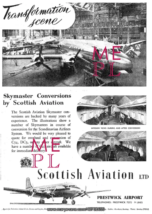 : Scottish Aviation - C54 Skymaster Overhauls & Conversions : Scottish Aviation - C54 Skymaster Overhauls & Conversions