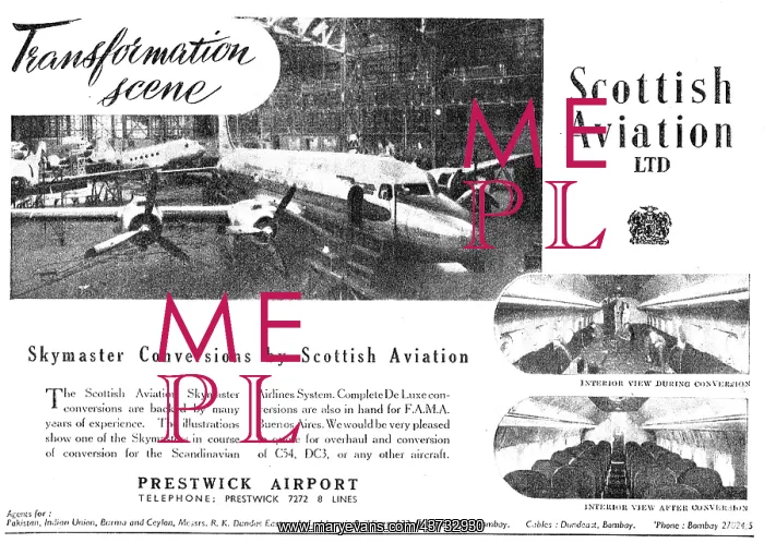 : Scottish Aviation - Dakota & Skymaster Repairs & Conversions : Scottish Aviation - Dakota & Skymaster Repairs & Conversions
