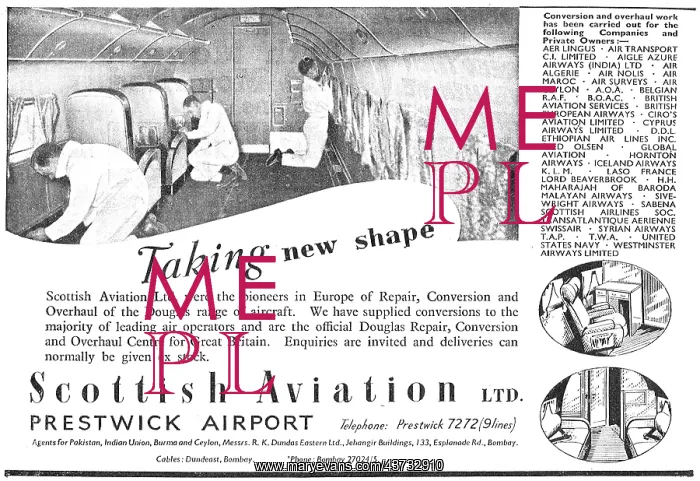 : Scottish Aviation - DC3 - C47- C54 Repairs & Conversions : Scottish Aviation - DC3 - C47- C54 Repairs & Conversions