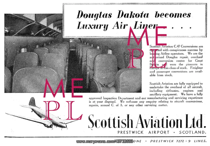  : Scottish Aviation - DC3 - Dakota - Skymaster Conversions