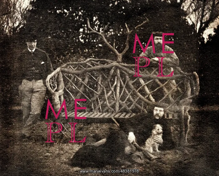 : Scottish gentlemen and dogs in a garden : Scottish gentlemen and dogs in a garden
