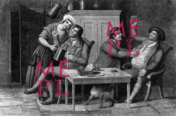 : SCOTTISH INN SCENE C1800 : SCOTTISH INN SCENE C1800