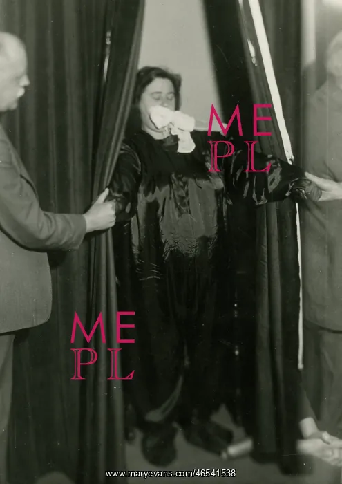 : Scottish medium Helen Duncan starting to emit ?ectoplasm? : Scottish medium Helen Duncan starting to emit ?ectoplasm?