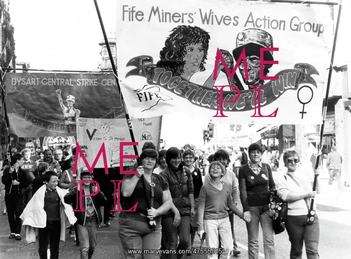 : Scottish miners demonstration : Scottish miners demonstration