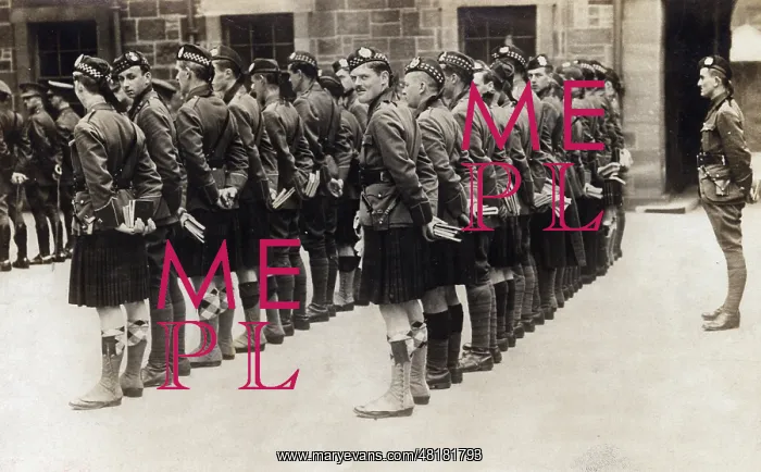 : Scottish officer cadets in the UK, 1915 : Scottish officer cadets in the UK, 1915