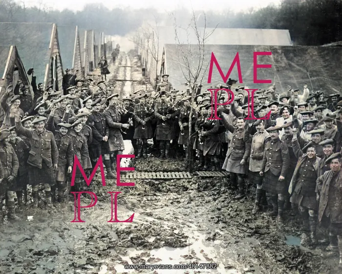 : Scottish troops on New Year's Day, WW1 : Scottish troops on New Year's Day, WW1