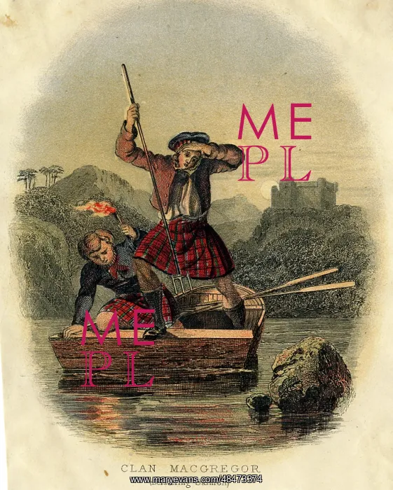  : Scottish Types - Leistering Salmon, Clan MacGregor