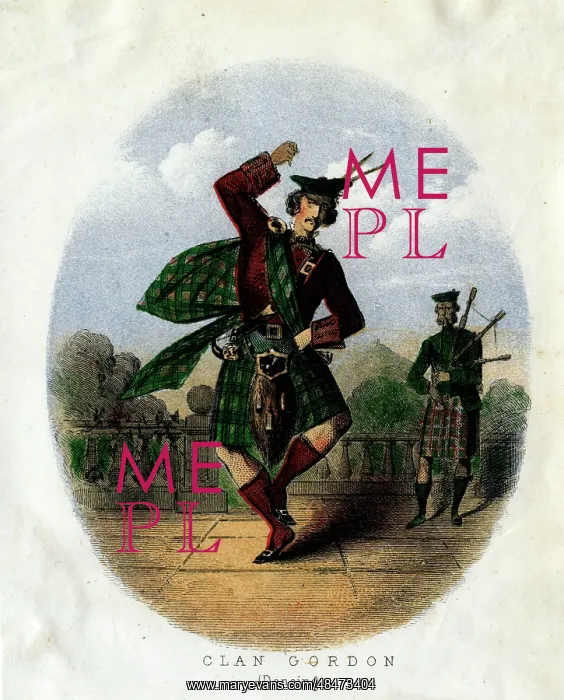  : Scottish Types - Scottish Dancing, Clan Gordon