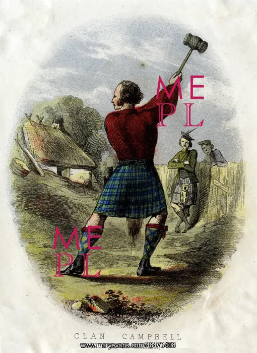  : Scottish Types - Throwing the Hammer, Clan Campbell