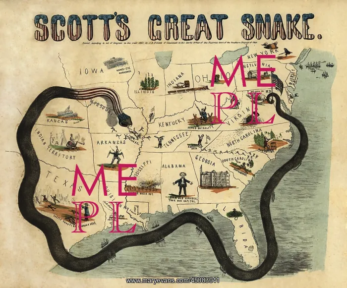 : SCOTTs GREAT SNAKE, 1861. A popular print : SCOTTs GREAT SNAKE, 1861. A popular print