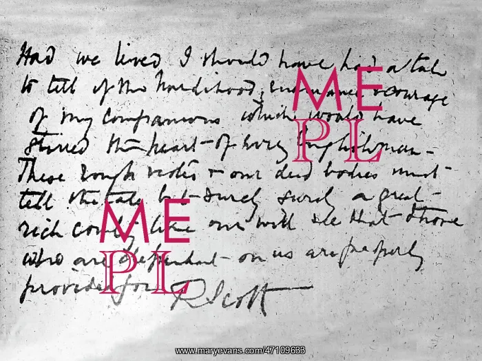  : Scott's last words in his diary