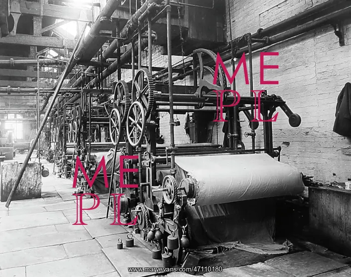 : Scouring cloth in a woollen mill in Bradford : Scouring cloth in a woollen mill in Bradford