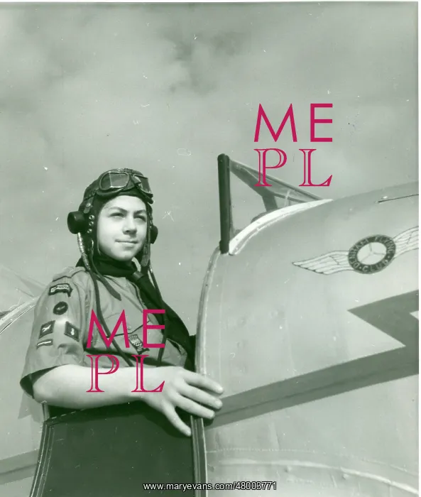 : Scout in cockpit of Miles Magister : Scout in cockpit of Miles Magister