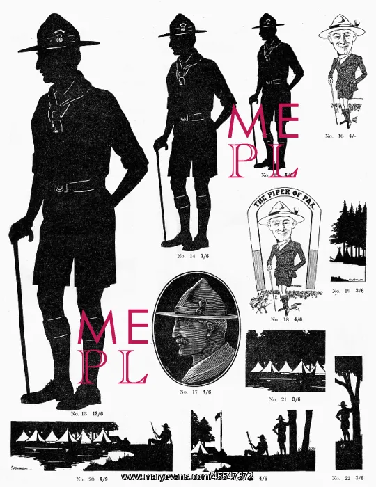 : Scouting silhouettes by H. L. Oakley : Scouting silhouettes by H. L. Oakley
