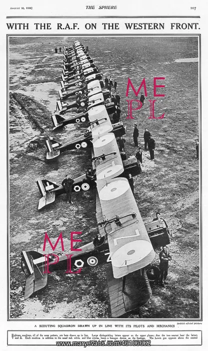 : A scouting squadron drawn up in line with pilots & mechanics : A scouting squadron drawn up in line with pilots & mechanics