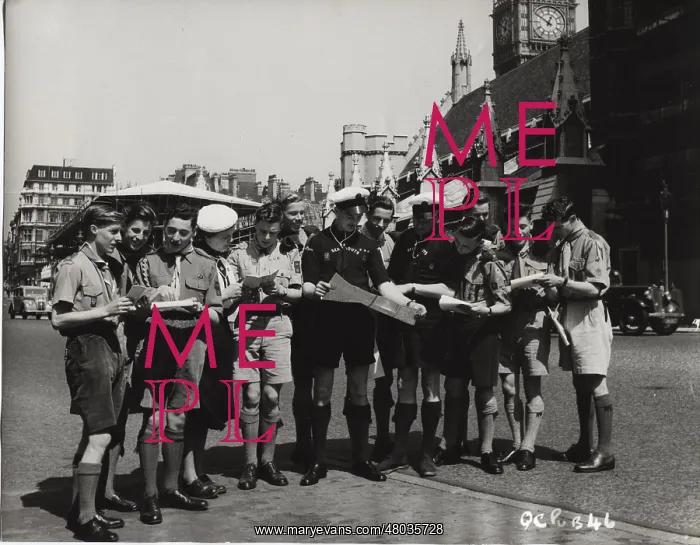 : Scouts in London for the Coronation : Scouts in London for the Coronation