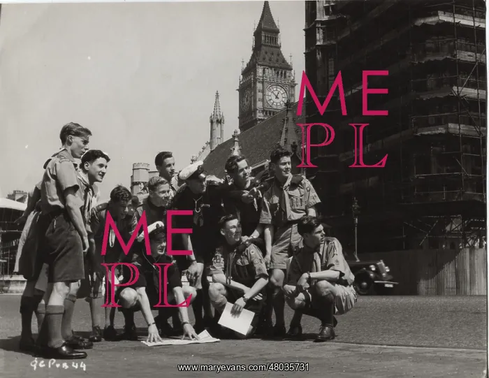 : Scouts in London for the Coronation : Scouts in London for the Coronation
