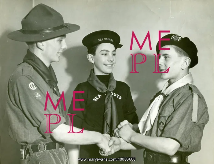 : Scouts shaking hands : Scouts shaking hands