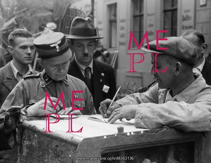 : Scrap collection point, 1938 : Scrap collection point, 1938
